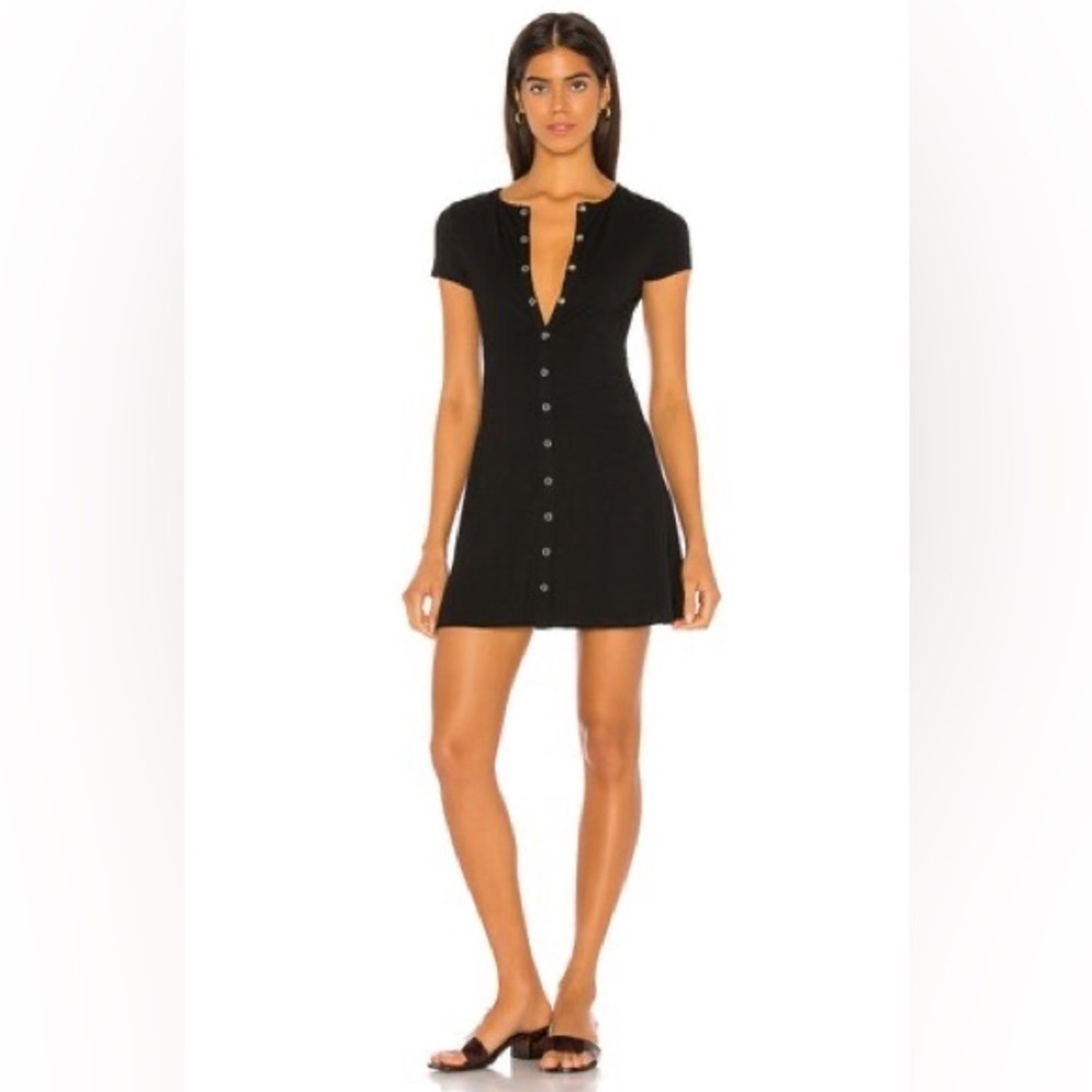 LOVERS + FRIENDS Leroy Black Mini Dress